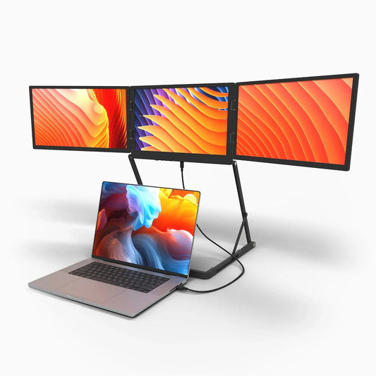 Triple expandable screen travel companion
